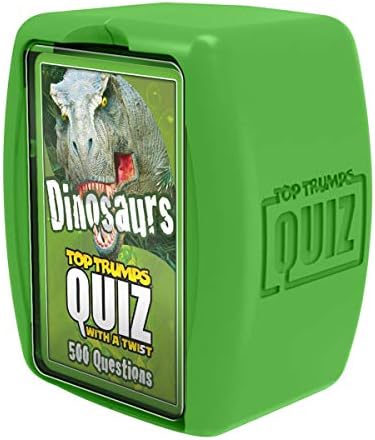 Top Trumps Dinosaurs: Quiz Games - Trivia Quiz - Kids Games for Learning- Great Travel Games and Road Trip Games - Trivia Outdoor Games - Family Games for Kids and Adults 2+ Players by TopTrumps