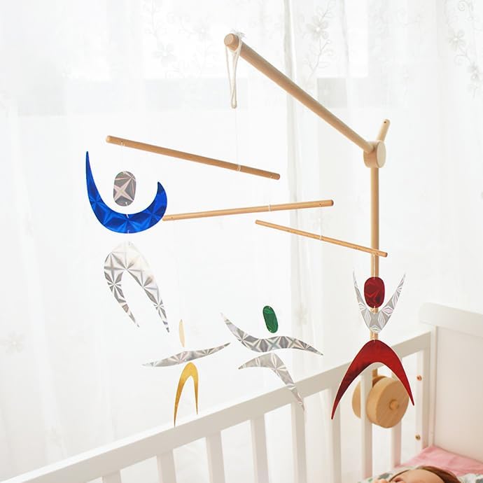 Montessori Mobile Set A - Munari (with Plastic Ball) & Octahedron & Color Dancers - Image 4