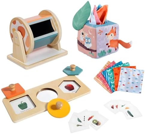 Twefex Montessori Toys for Babies 6-12 Months - 3 in 1 Baby Toys Play Kit by Twefex