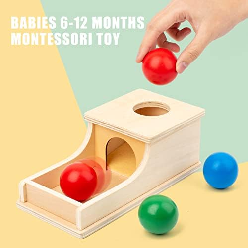 Montessori Toys for 1 Year Old, Ball Drop Toy, Object Permanence Box - Image 7