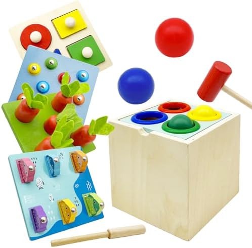 Wooden Montessori Toys for Boys and Girls 2 Years Old by Unknown
