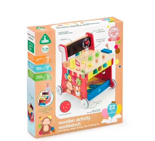 Early Learning Centre Wooden Activity Workbench, Imaginative Play, Hand Eye Coordination, Physical Development, Kids Toys for Ages 12 Month, Amazon Exclusive - Image 5