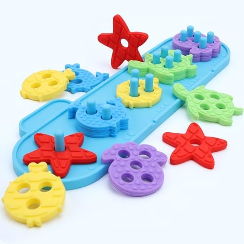 Montessori Sensory Stacking Sorting Toys for Toddlers 1-3 by Unknown