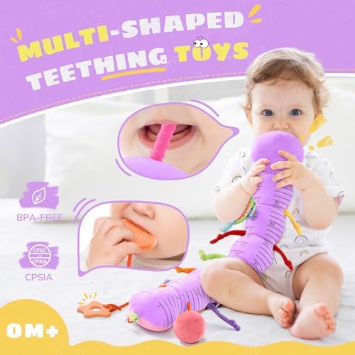 AWOTOY Baby Toys 6-12 Months Music Caterpillar Infant Toys Stuffed Animals - Image 5