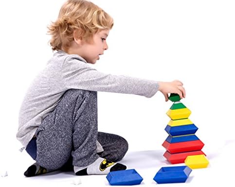 KUTOI Pyramid Stacking Toy Building Blocks 3D Puzzle Brain Teasers for Kids and Adults-Creative Preschool Learning Activities- Toddler Building Toys, Kids Blocks for 3 Year Old Boys & Girls - Image 2