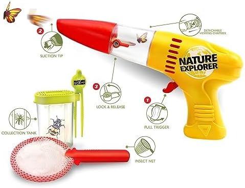 Lanard Nature Explorer: Insect Vacuum Deluxe Collector Set - Bug Out Critter Capture Set, Toy Outdoor Observation & Explorer Tools, Battery Powered, Kids Ages 3+ Medium - Image 4