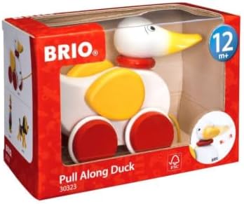 BRIO Infant & Toddler 30323 - Pull Along Duck Wood Baby Toy | Flapping Wings | Engaging Motor Skill Development | Certified Sustainable Wood Materials | Ideal for Kids Ages 1 and Up - Image 3