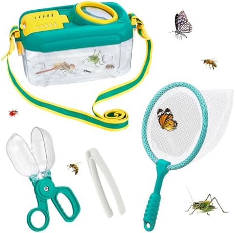 Biubee Bug Catcher for Kids, Bug Catching Kit Gifts with Butterfly Net Toys by Biubee