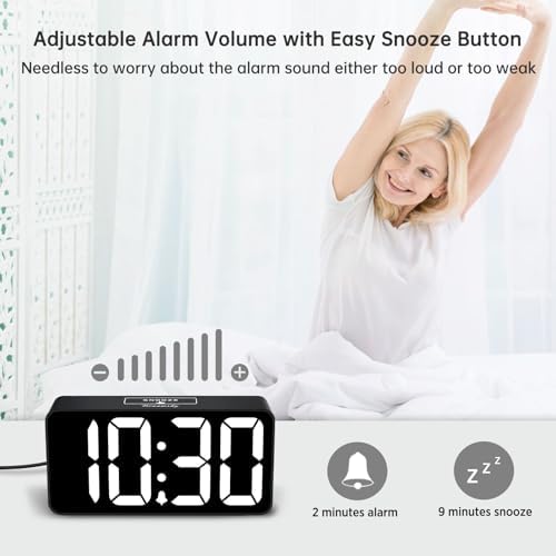 DreamSky Small Digital Alarm Clock for Bedroom, Large Big Numbers Display - Image 6