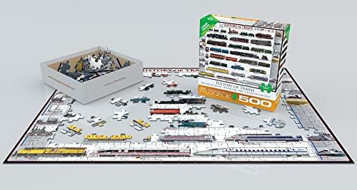 EuroGraphics History of Trains Puzzle, 500-Piece - Image 3