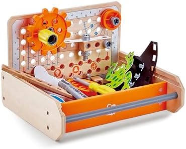Hape Science Experiment Toolbox | Colorful Wooden 32 Experiment Kit, Fun Educational Science Kids Toy Set & Know-How Instruction App by Unknown