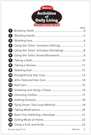 Super Duper Publications | Webber® Activities of Daily Living Photo Sequencing Cards | Educational Learning Resource for Children - Image 4