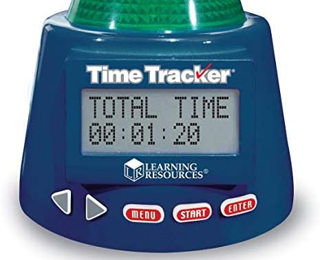 Learning Resources Time Tracker Visual Timer & Clock - 1 Piece, Classroom Tracker, Alarm Clock, Light Up Timer for Classroom, Visual Tracker - Image 2