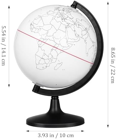 Alipis Diy Blank Globe Coloring Model, Erasable Interactive Globe for Kids, Desktop Prop for Geography Learning And Decoration, Portable Unpainted Ornament, 5. 57 Inch - Image 4