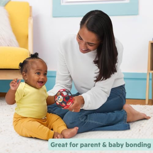 Disney Baby Mickey Mouse Oball Easy Grasp Rattle Along Buddy Infant Toy in Red, Age Newborn and up - Image 5