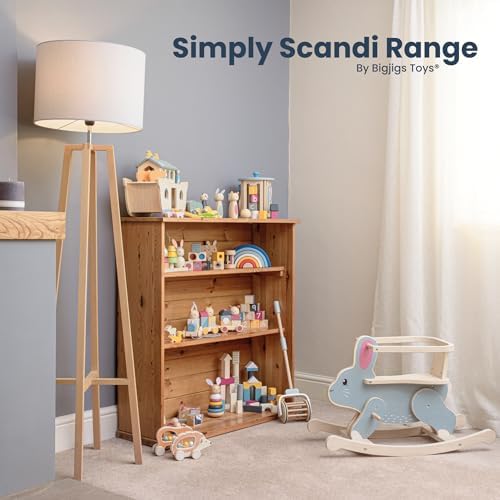 Bigjigs Toys FSC® Certified Bunny & Baby Pull Along Toy - Eco-Friendly Rabbit Pull Along with Cord & Baby Bunny Push-Along, Quality Pull Along Toys for 1 Year Olds, Wooden Baby Toys - Image 6