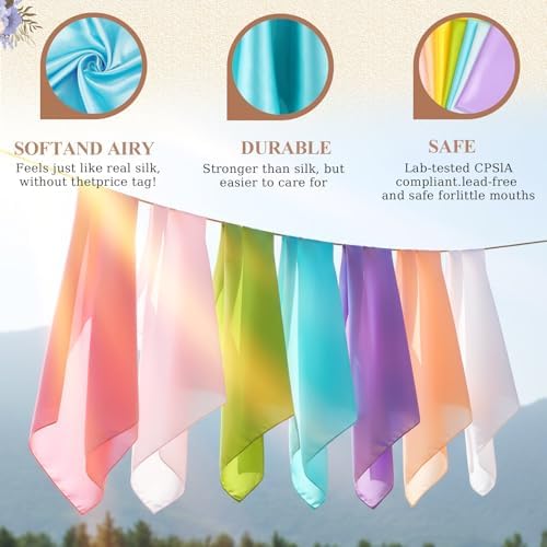 Geyoga Fabric Juggling Scarves 35 x 35 Inch - Image 3