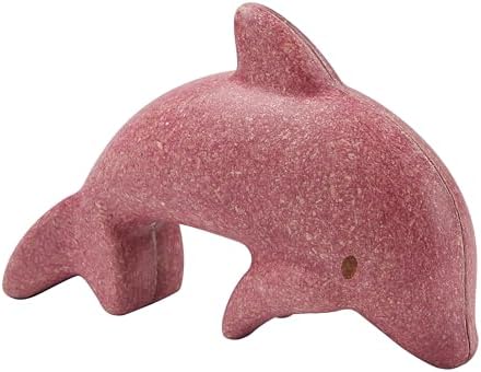 PlanToys® Wooden Dolphin Figurine, Montessori Kids Ocean Animal Bath Toy by PlanToys