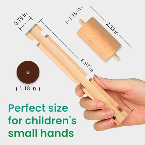 Jovi-mindly＆Notchies C117PCS Wooden Blocks Car Set Wooden Blocks with Wheels＆Vehicle Stickers|Preschool Learning Toys Wood Blocks Building for Kids Ages 3+ Creative Construction Birthday Toys Gifts - Image 3