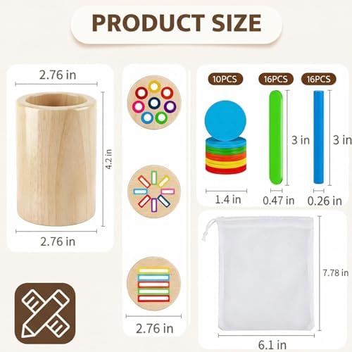 Wooden Montessori Toys for 1, 2,3 Year Old - Image 2