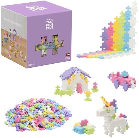 PLUS PLUS 600 Piece Pastel Mix - Mini Waffle Blocks, Classroom Must Haves by Plus-Plus