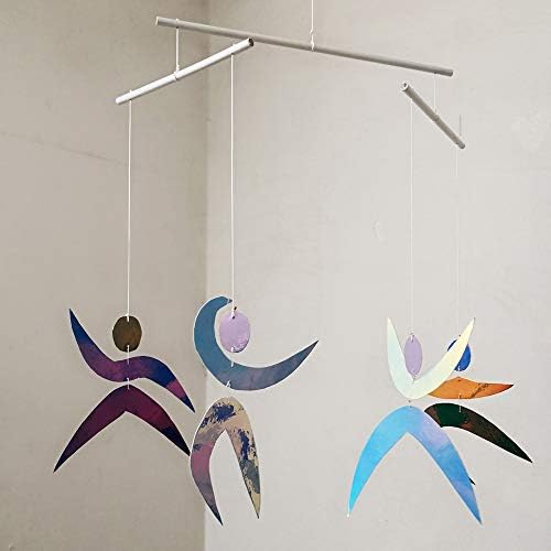 LERYDESI Dancers Mobile Assembled Montessori Classic Visual Mobile for Baby with Reflectors and Discoloration Materials Idea - Image 3