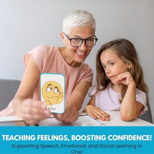 Thought-Spot Emotions Canvas Activity Set | Social Learning Game for Kids | Make Faces to Understand Feelings | 2 Canvases, 12 Double-Sided Emotion Cards with Coping Strategies, 55 Facial Pieces - Image 5