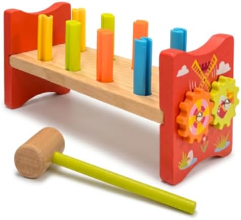 Smash & Learn | Wooden Montessori Hammer Pounding Learning Toy, Gifts for 1+ Year Old - Image 7