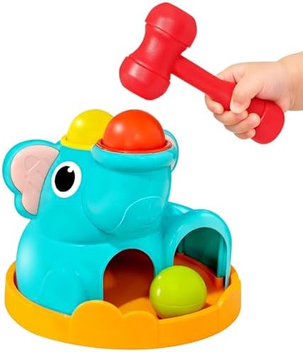 DQMOON Montessori Toys for 1 Year Old - Elephant Hammering Pounding Toy - Educational Toddler Activities for 1 2 3 Year Old Boy&Girl Christmas Birthday Gifts by DQMOON