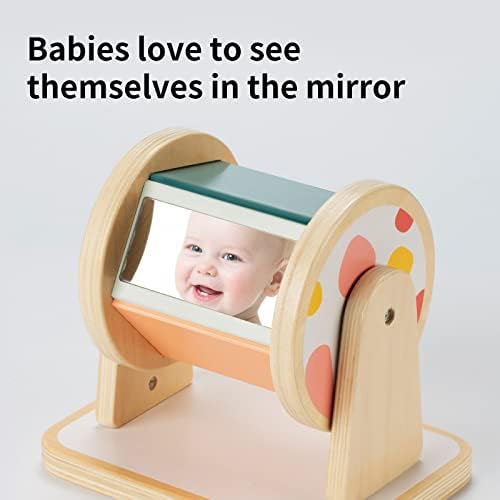 Twefex Montessori Spinning Drum, Montessori Toys for Babies 6-12 Months, Montisory Baby Toys for 1 Year Old Infant, Wooden Toy for Baby - Image 6