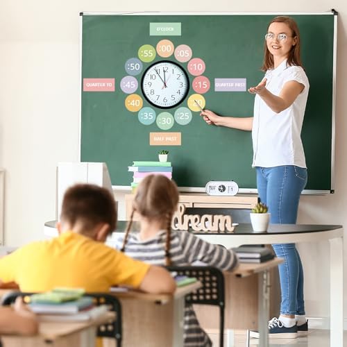 Clock Numbers Bulletin Board Kits Telling Time Teaching Clock for Kids - Image 4