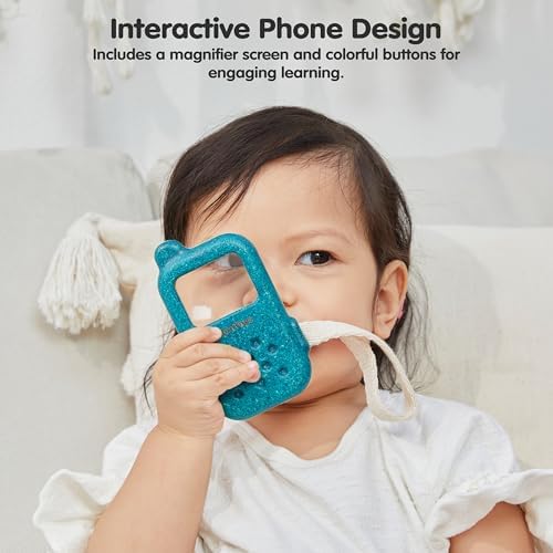 PlanToys® Wooden My First Phone Toy for Toddlers Montessori Baby Sensory - Image 6
