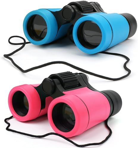 Scotamalone Kids Binoculars Shock Proof Toy Binoculars Set for Age 3-12 Years Old Boys Girls Bird Watching Educational Learning Hunting Hiking Birthday Presents by Scotamalone