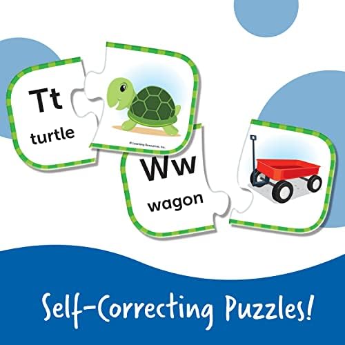 Learning Resources ABC Puzzle Cards, Kindergarten Readiness, Self Correcting Puzzles, Alphabet Learning Games, Puzzles for Toddlers, Ages 3+ - Image 3