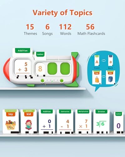 102 Sight Words & 56 Math Flash Cards for Kids Ages 5-7, Speech Therapy Toy - Image 4