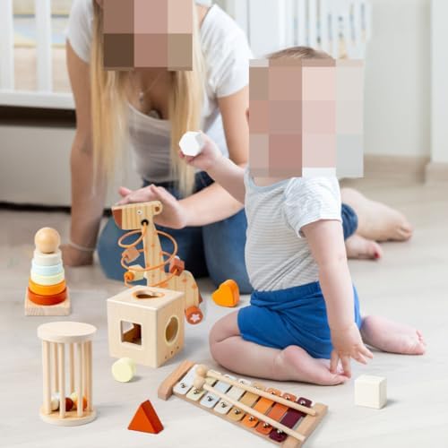 Montessori Wooden Baby Toy Set, Development Activity Toys - Image 5