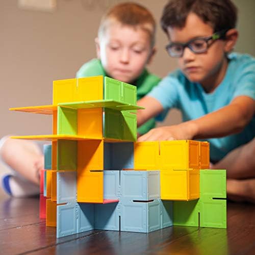 Fat Brain Toys Dado Squares - Original - Open-Ended Building Set for Kids 3+ - Image 5