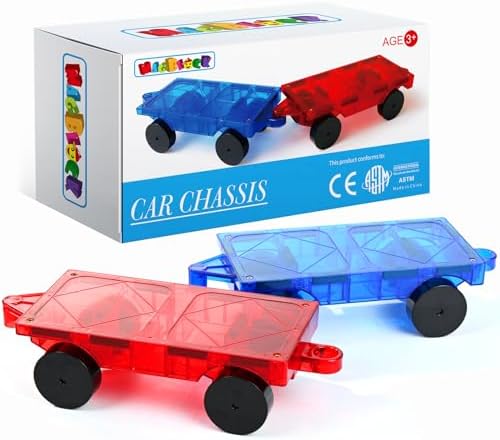 MAGBLOCK 2-Piece Car Set Suitable for Magnetic Blocks Tiles by Magblock