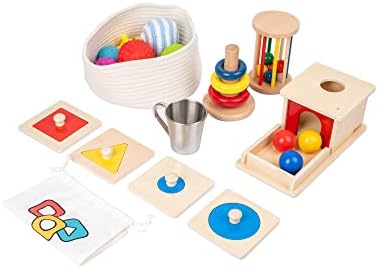 Adena Montessori 9 in 1 Wooden Play Kit 7-8 Months - Image 4