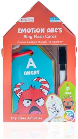 Open The Joy Dry Erase ABC Emotion Flash Cards – Kids SEL Learning Set by OpenTheJoy