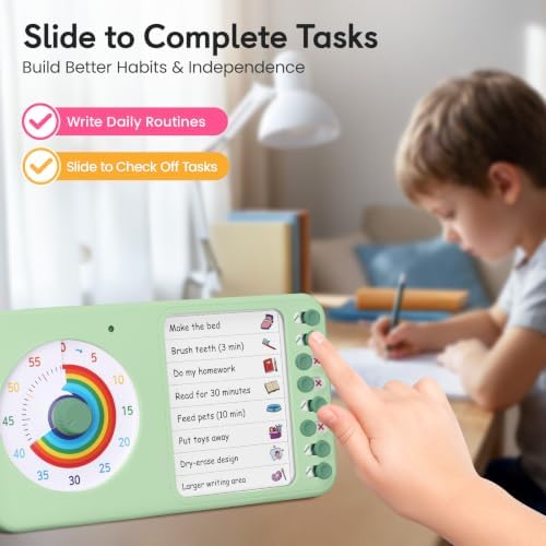 2-in-1 Visual Timer ADHD with Planning Board, to-Do List & Checklist - Image 4