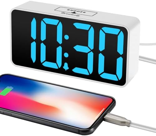 DreamSky Small Digital Alarm Clock for Bedroom with Large Big Numbers - Image 4