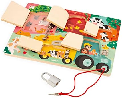Janod - Farm Padlocks Board - Ages 3-6 - Image 7