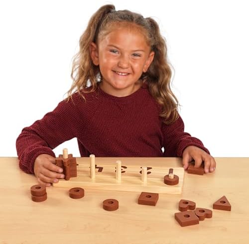 Excellerations Wooden Shape Number Counter - Natural - Image 5