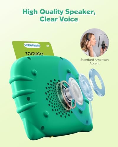 Airbition Talking Flash Cards for Toddlers 1 2 3 4 Year Olds, Green - Image 5