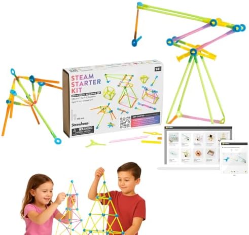 Strawbees STEAM Starter Kit I Building Toys I Straws and Connectors by Strawbees