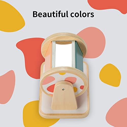 Twefex Montessori Spinning Drum, Montessori Toys for Babies 6-12 Months, Montisory Baby Toys for 1 Year Old Infant, Wooden Toy for Baby - Image 5