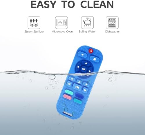 Hooku Silicone Teething Toys for Babies 0-6 Months, Teethers for Babies 6-12 Months, Remote Teether for Baby, Sensory Toys for Babies, Baby Chew Toys - Image 6