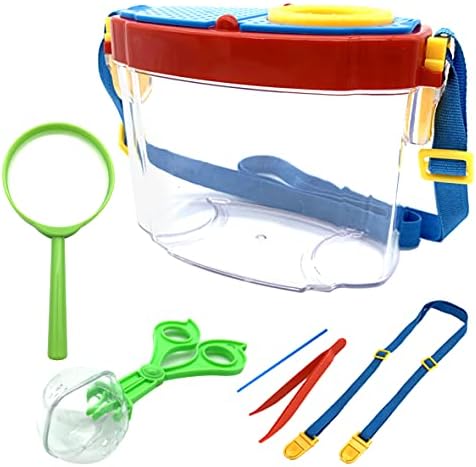 Bug Catcher Kit, Kids Bug Collection Kit, Outdoor Nature Explorer Kit with Tweezers, Magnifying Glass, Science Educational Kit, Bug Observation Container for Boys and Girls by JTCJozz