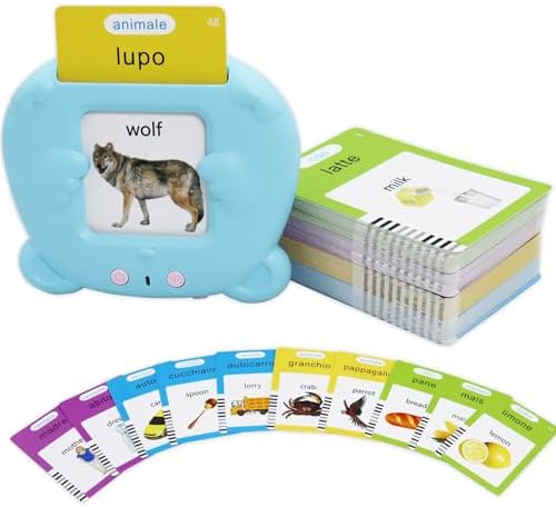 MAYAPHILOS Italian and English Talking Flash Cards 224 Sight Words by MAYAPHILOS